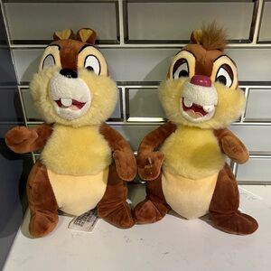 Chipmunk Plush Toy Set - Brown and Cream